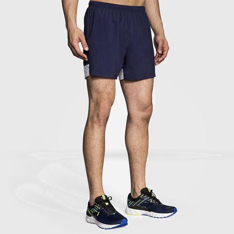 Brooks Go-To 5 - Pantalones Cortos Hombre - Azules (EFBJ-35089)